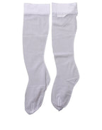 White Knee High Sheer Nylon Accessory Socks
