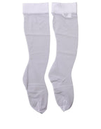 White Knee High Sheer Nylon Accessory Socks