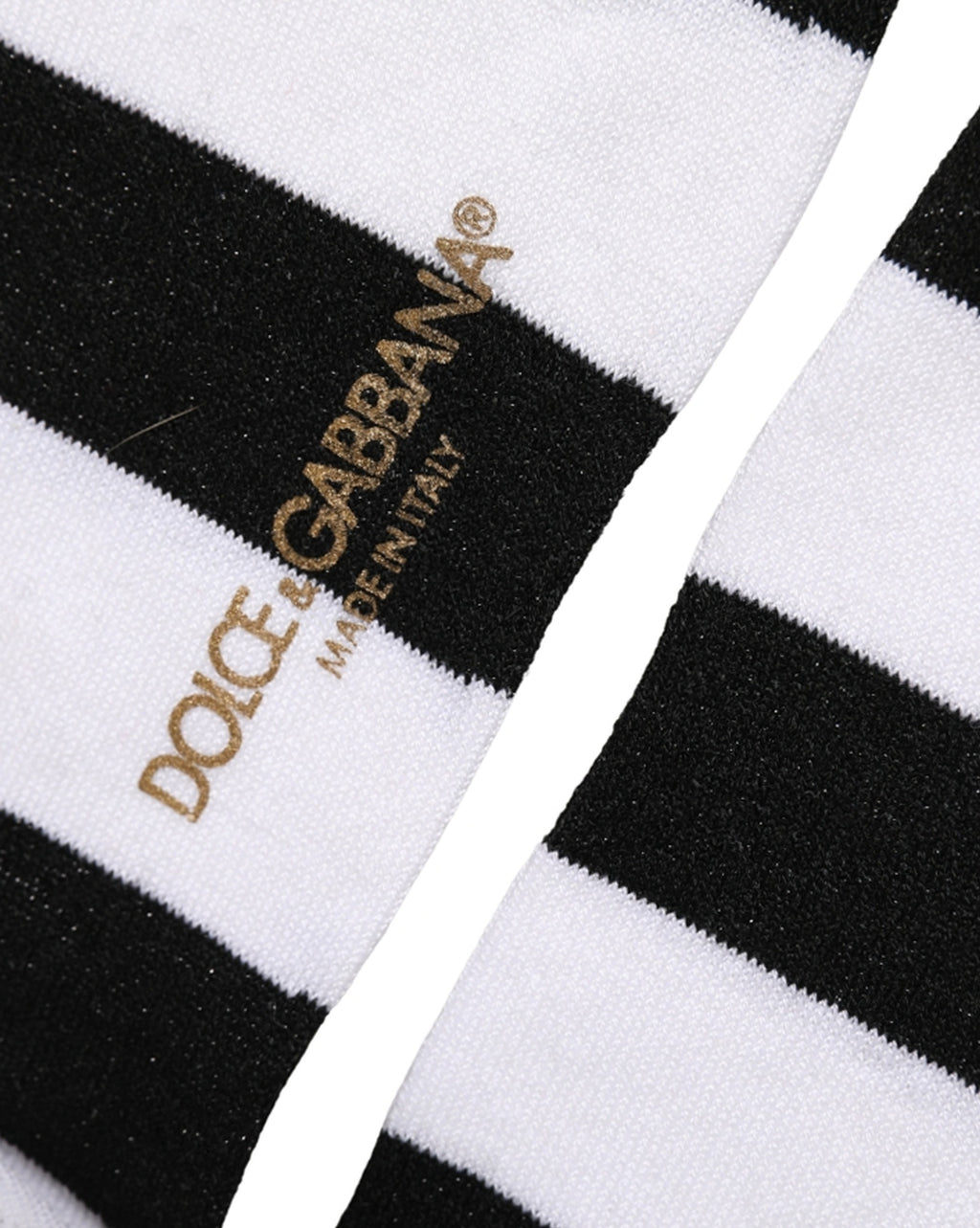 Black White Stripes Mid Calf Accessory Socks