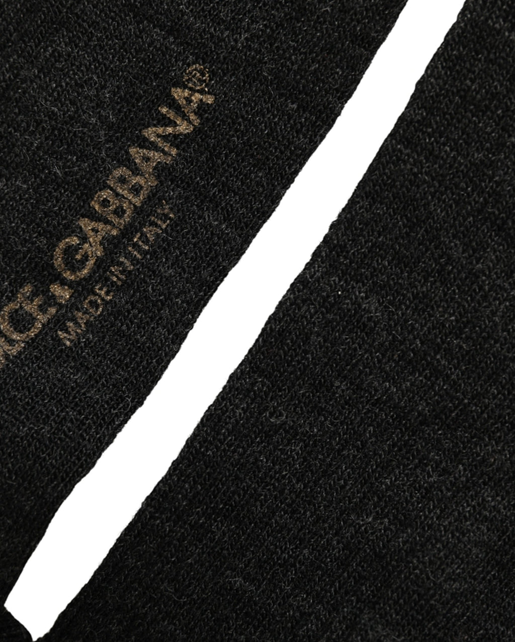 Black Wool DG Logo Mid Calf Accessory Socks