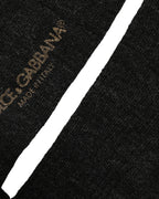 Black Wool DG Logo Mid Calf Accessory Socks