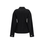 Black Wool Oves Aries Coat