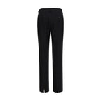 Black Viscose Casual Pants