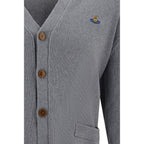 Gray Cotton Cardigan