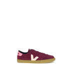 Purple Suede Leather Sneakers