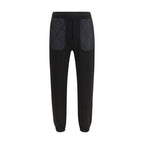 Black Cotton Athletic Pants