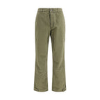 Bicolor Cotton Casual Pants