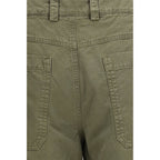 Bicolor Cotton Casual Pants