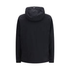 Black Polyester Full-Length Jacket