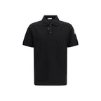 Black Cotton Polo Shirt