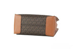 MICHAEL KORS Mercer 35S1GM9M2B Medium Logo And Leather Accordion Crossbody Bag In Brown