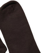 Dark Brown Cotton Over The Calf Accessory Socks