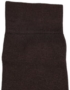Dark Brown Cotton Over The Calf Accessory Socks