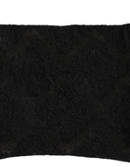 Black Floral Nylon Stretch Mid Calf Socks