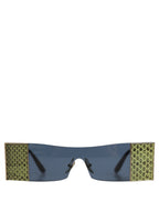 Gold Metal DG2263 Rectangle Snakeskin Frame Sunglasses
