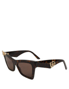 Brown DG4434 Accent Havana Acetate Frame Sunglasses