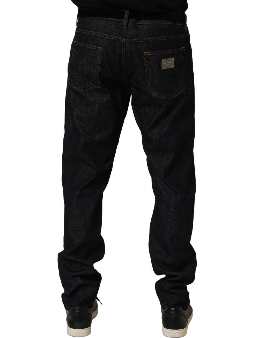 Dark Gray Cotton Slim Fit Men Denim Jeans