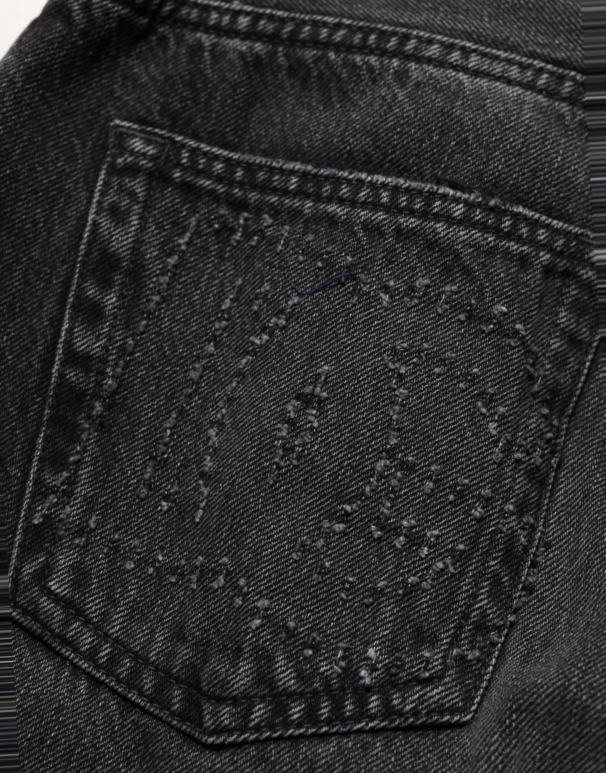 Dark Gray Cotton WideLeg Oversize Denim Jeans