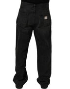 Dark Gray Cotton WideLeg Oversize Denim Jeans
