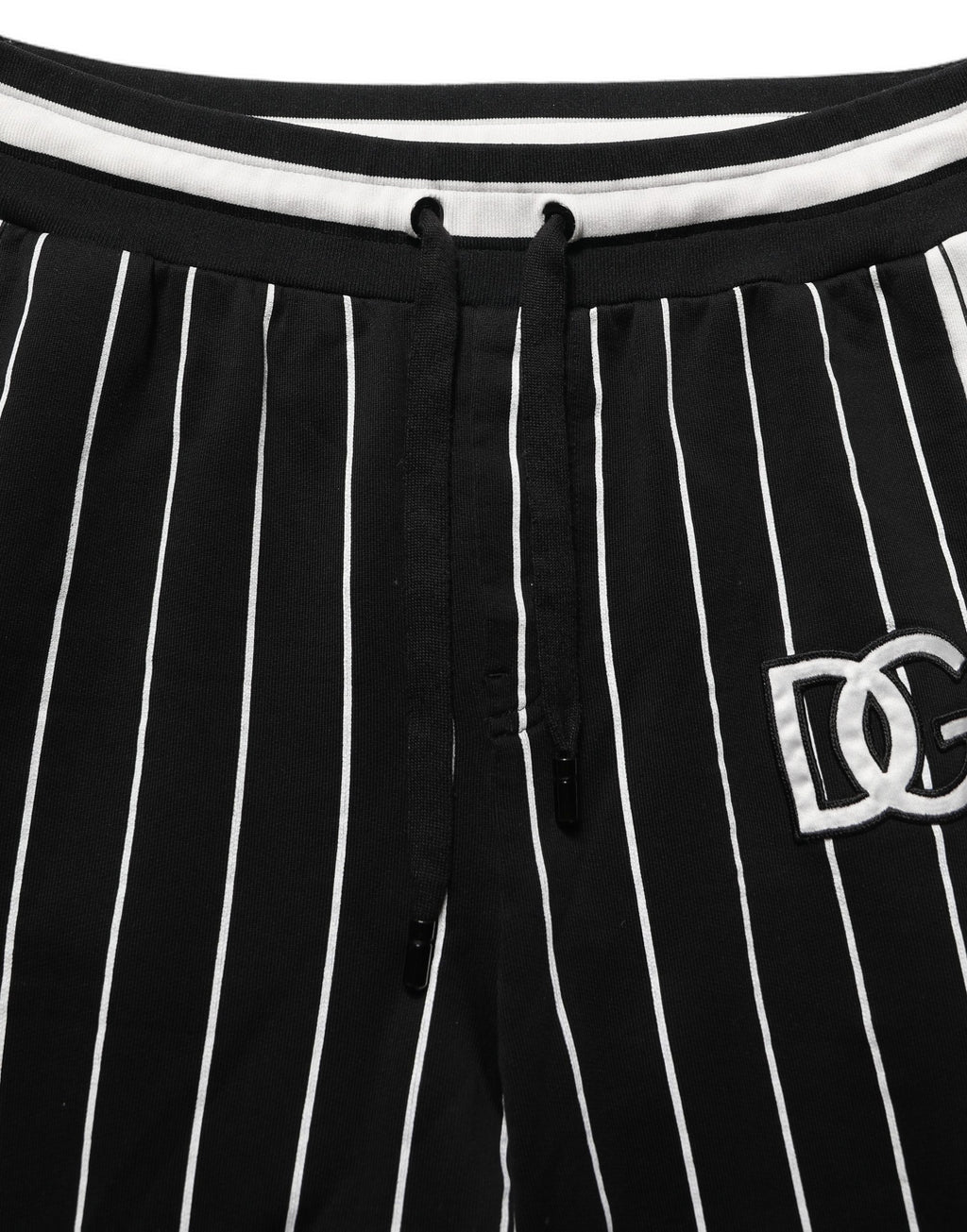 Black Striped DG Patch Men Sweatpants Pants