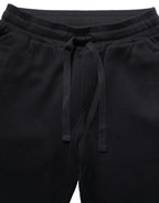 Blue Cotton Drawstring Jogger Trouser Pants