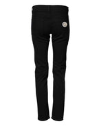 Black Cotton Stretch Skinny Denim Trouser Jeans