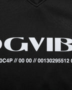 Black Polyester DGVIB3 Oversized Jersey T-shirt