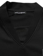 Black Polyester DGVIB3 Oversized Jersey T-shirt