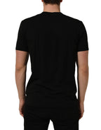 Black Crown Short Sleeved Henley Men T-shirt