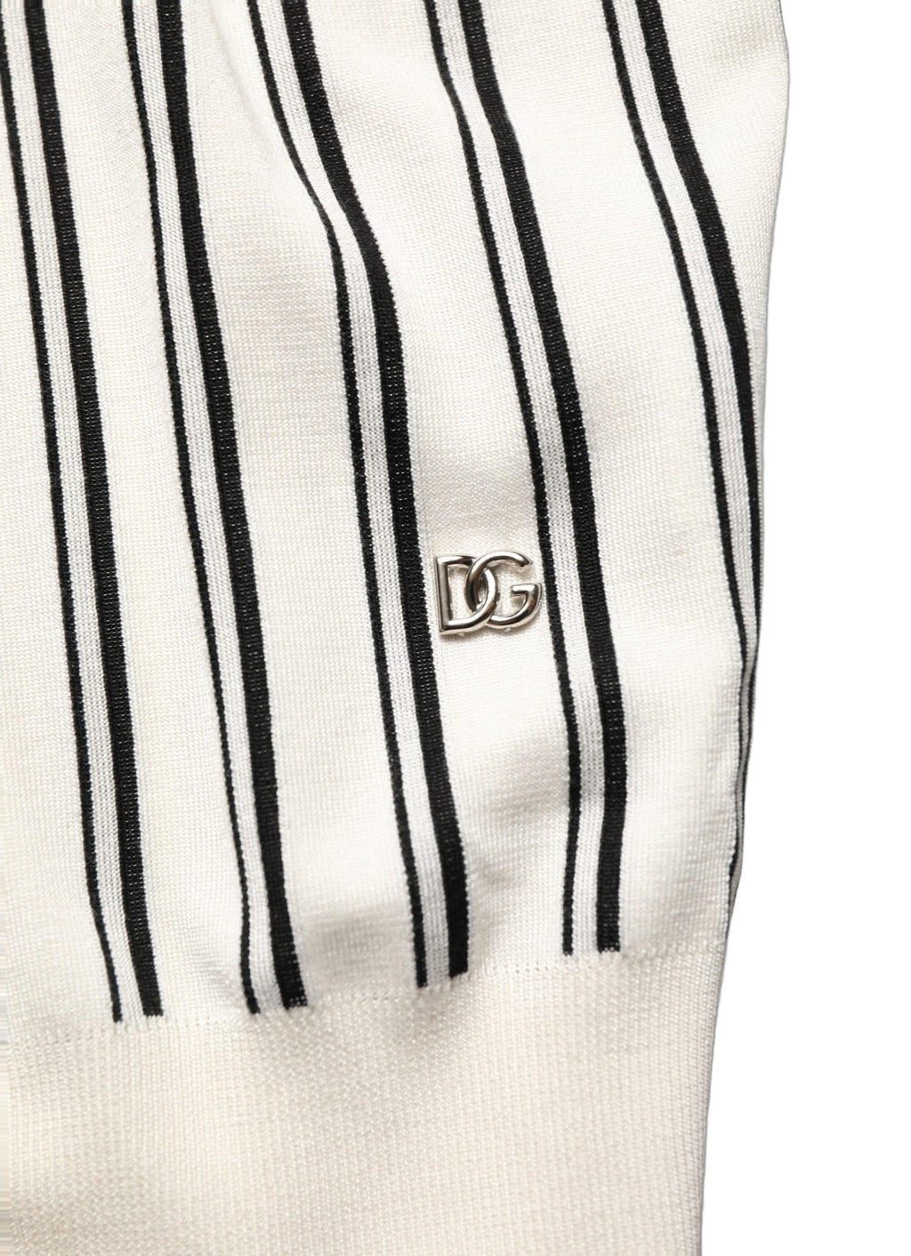 White Black Stripe Collared Polo T-shirt