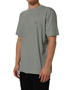 Green Cotton Short Sleeve Crew Neck T-shirt
