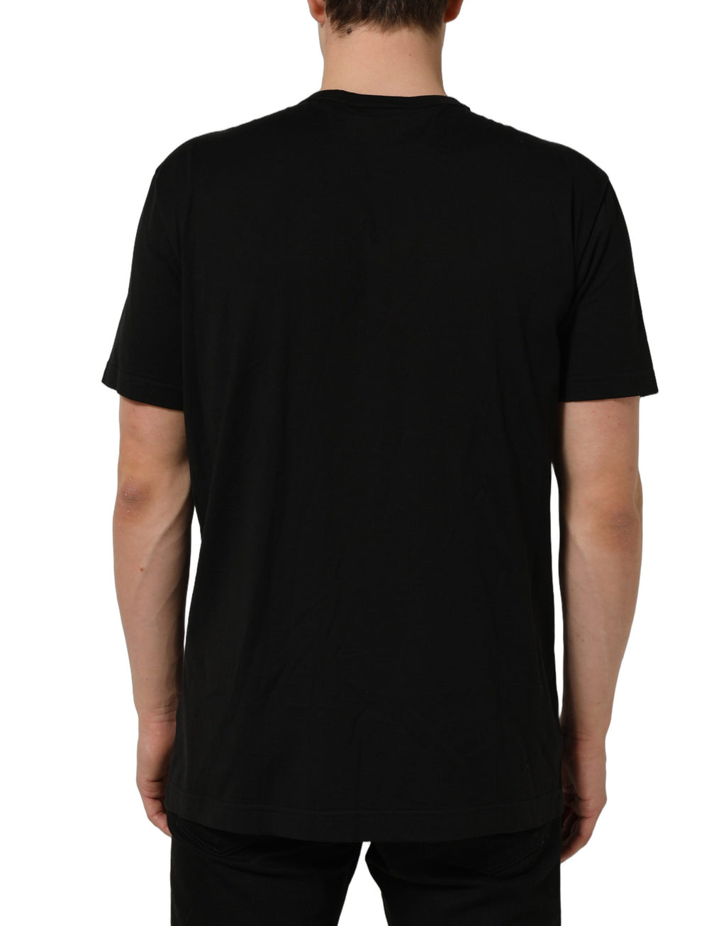 Black Dog Tag Short Sleeve CrewNeck T-shirt