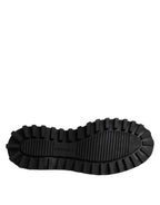 Black Calf Leather Hi-Trekking Derby Shoes