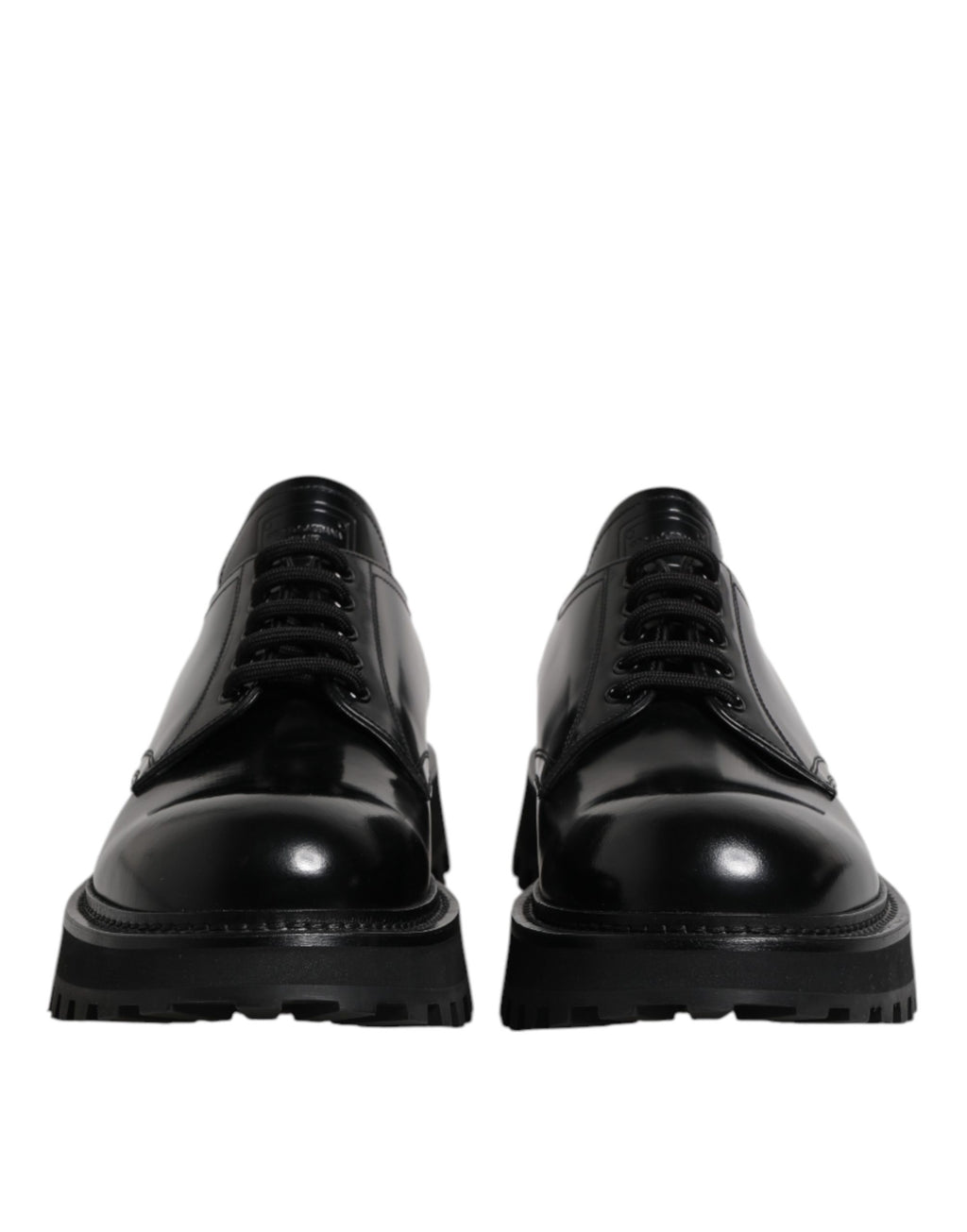 Black Calf Leather Hi-Trekking Derby Shoes