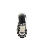 Gray Calf Leather Bos Taurus Chunky Sneakers