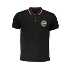 Black Cotton Men's Polo Shirt