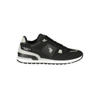 Black Polyurethane Men's Sneaker