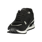 Black Polyurethane Men's Sneaker