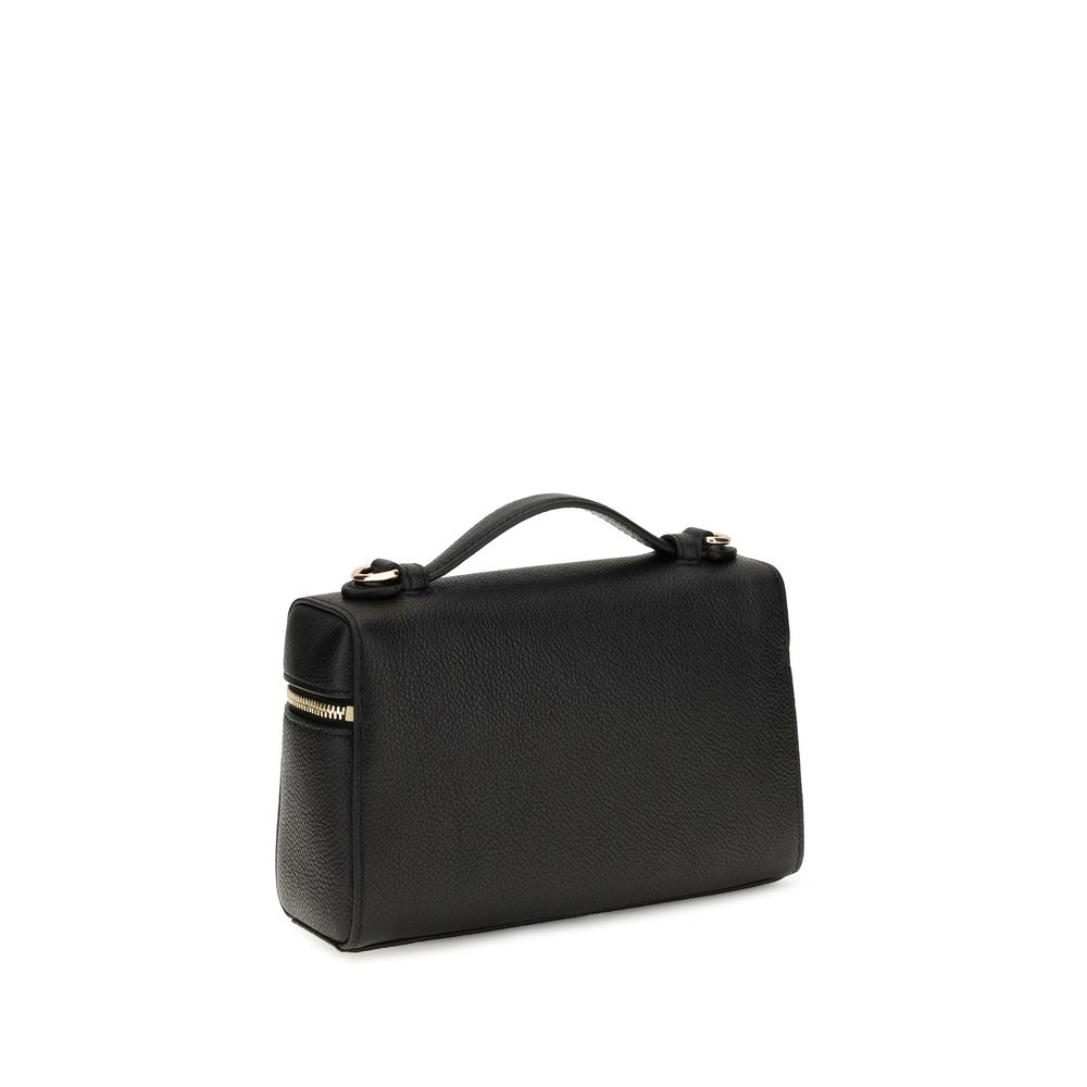 Black Calf Leather Bos Taurus Shoulder Bag