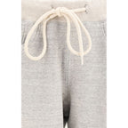 Gray Cotton Casual Pants