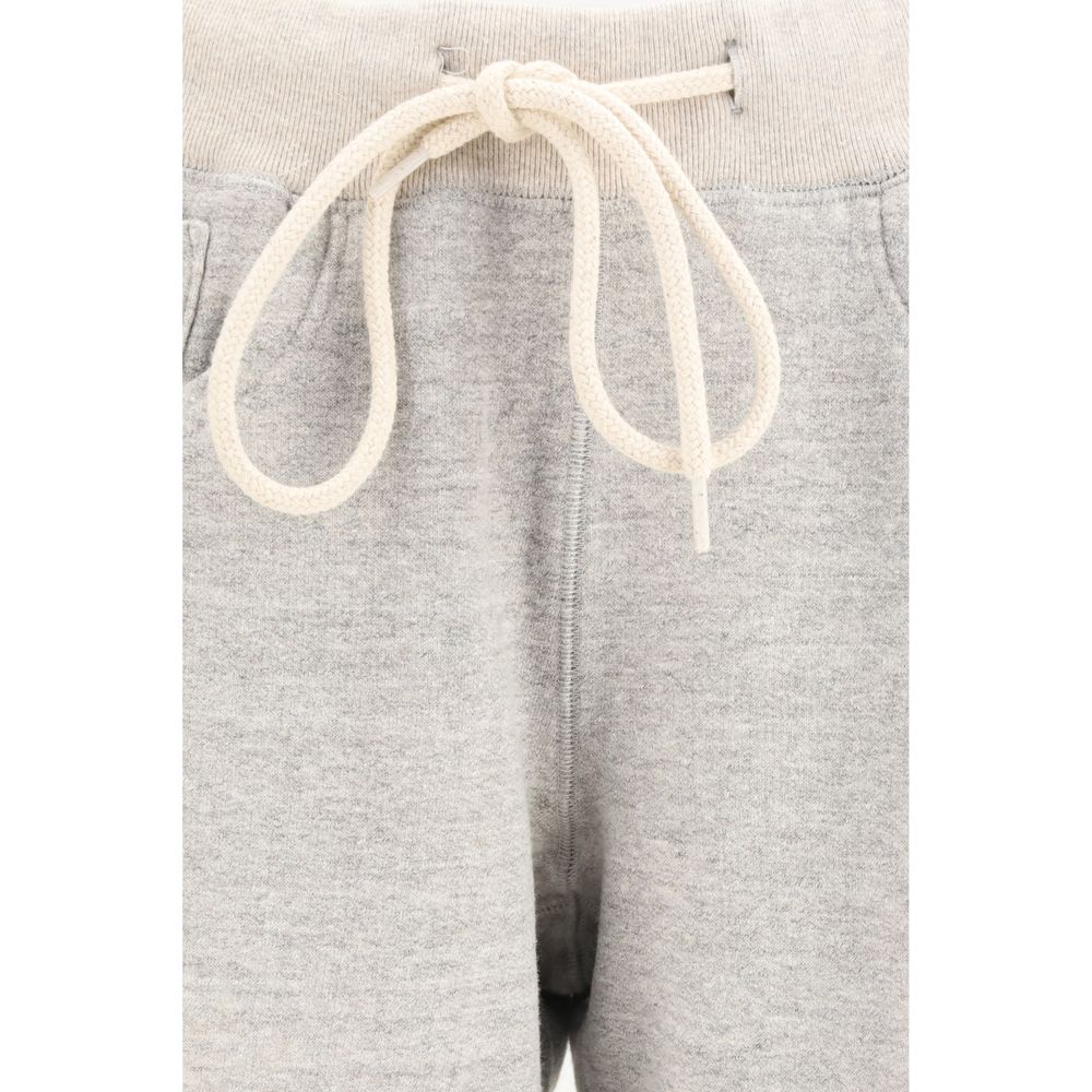 Gray Cotton Casual Pants