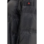 Black Polyester Full-Length Jacket