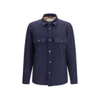 Blue Wool Oves Aries Full-Length Jacket