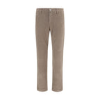 Beige Cotton Chino Pants
