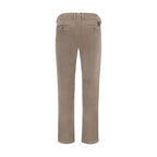 Beige Cotton Chino Pants
