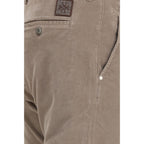 Beige Cotton Chino Pants