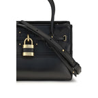 Black Buffalo Leather Shoulder Bag