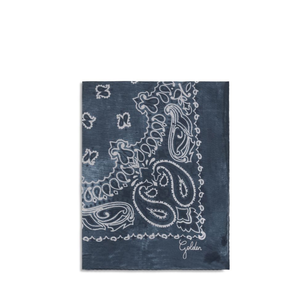Blue Silk Scarf