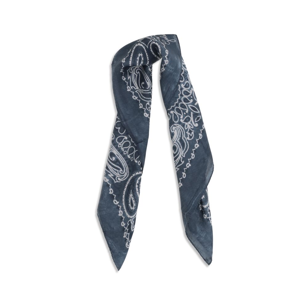 Blue Silk Scarf