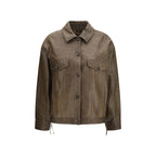Brown Calf Leather Bos Taurus Leather Jacket